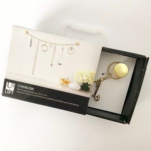 Loft By Umbra Chainlink Wall Organizer Gold NIB